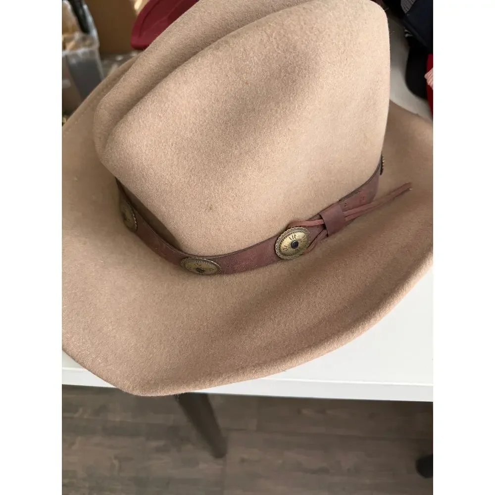 Cripple Creek Wigens Cowboy Hat Brown Size Medium